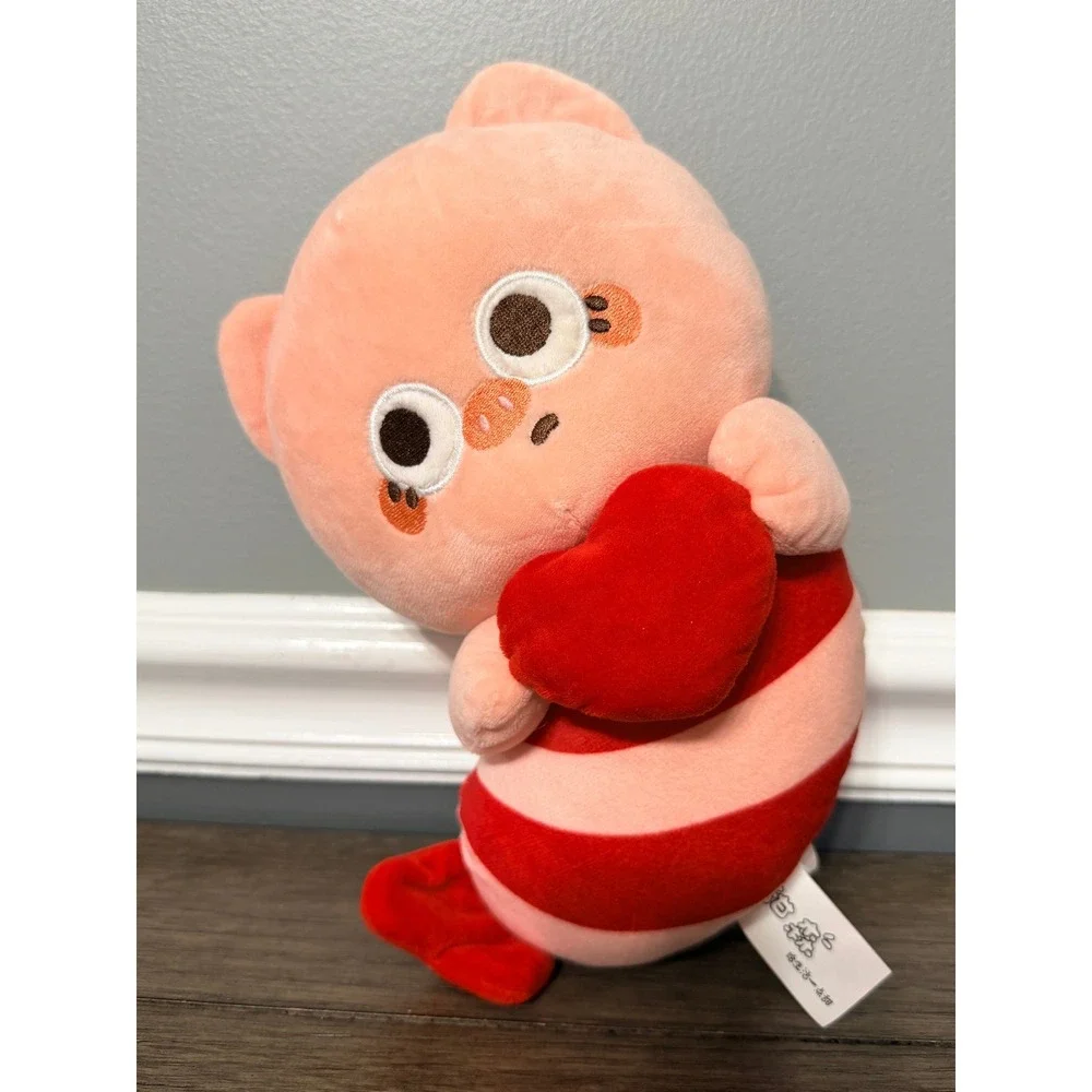 Chiikawa Universe Japanese Kawaii Pink Striped Pig Shrimp Plush Stuffed Animal